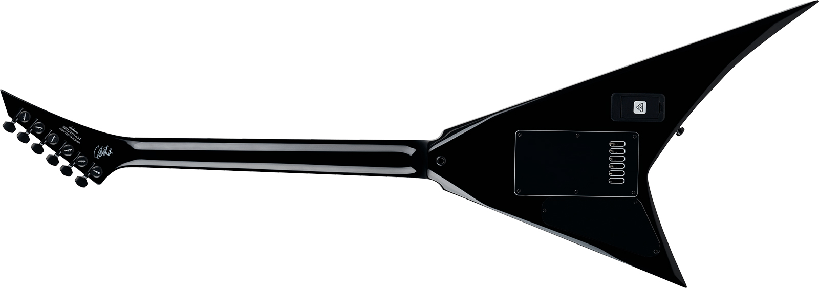 Jackson Christian Andrieu Rhoads Rr24 Evtn Cor Signature Cor 1h Fishman Fluence Ht Eb - Black W/ White Bevels - Kenmerkende elektrische gitaar - Varia