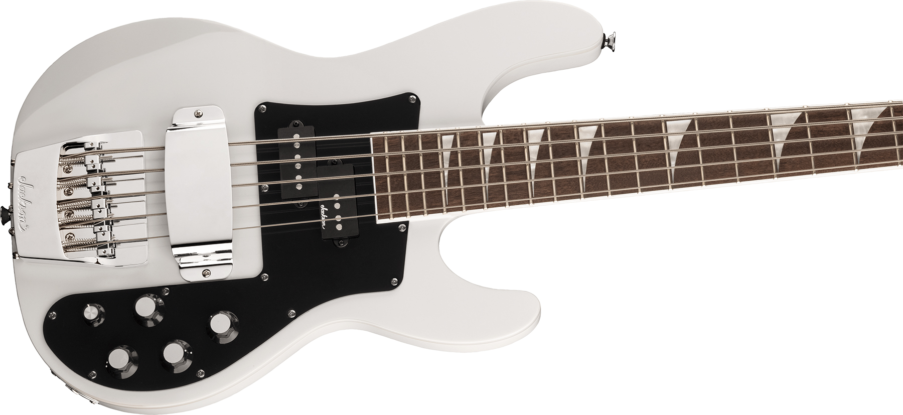 Jackson Concert Bass Cbxnt Dx Iv Active Lau - Snow White - Solid body elektrische bas - Variation 2