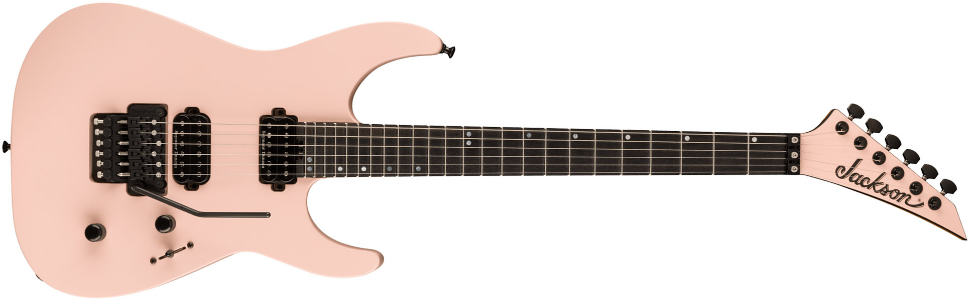 Jackson American Virtuoso Usa 2h Seymour Duncan Fr Eb - Satin Shell Pink - Elektrische gitaar in Str-vorm - Main picture
