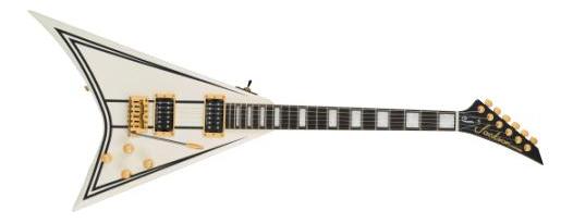 Jackson Cd1 Legend Series Rhoad Limited Edition Trem Hh Eb - White With Black Bevels - Metal elektrische gitaar - Main picture