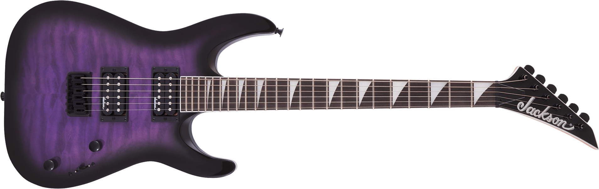 Jackson Dinky Arch Top Js32q Dka  Ht 2h Ama - Trans Purple Burst - Metal elektrische gitaar - Main picture