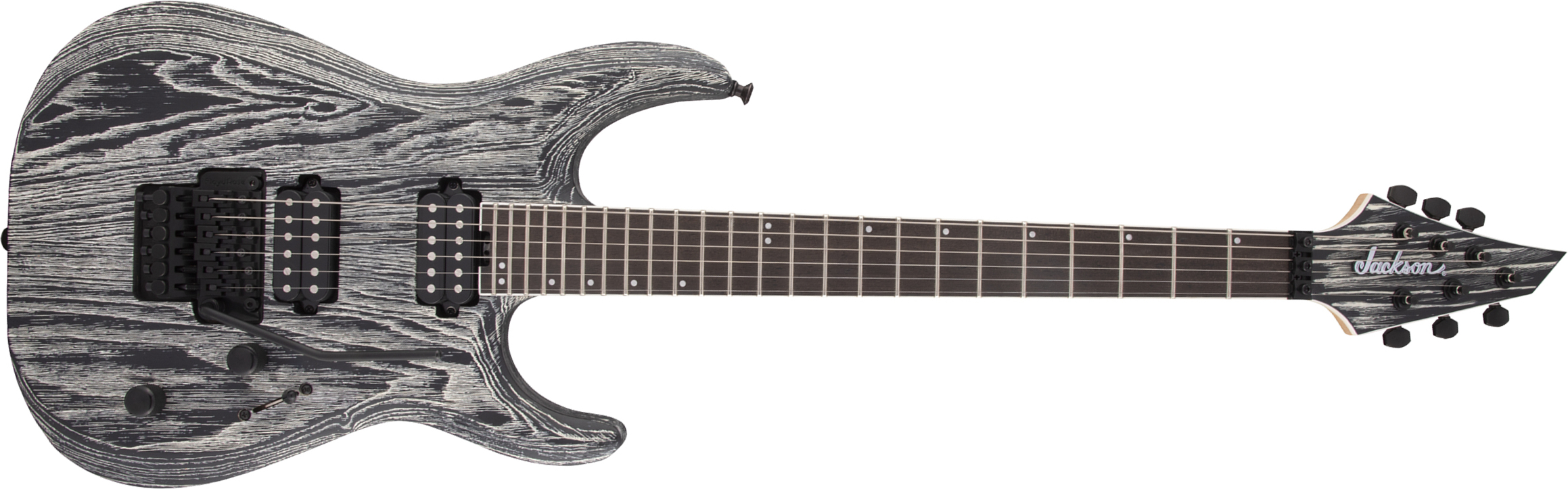 Jackson Dinky Dk Modern Ash Fr6 Pro 2h Fishman Fluence Eb - Baked White - Bariton elektrische gitaar - Main picture