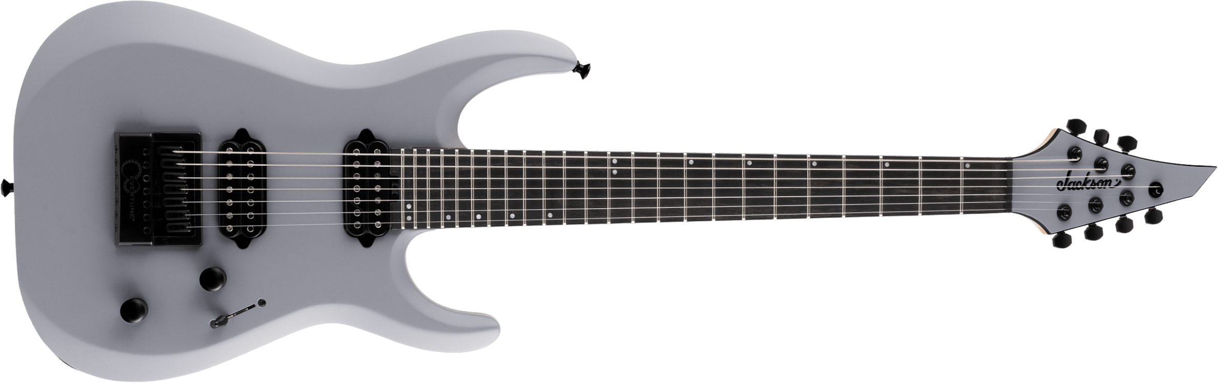 Jackson Dinky Dk Modern Evertune 7 Pro 7c Baritone 2h Fishman Fluence Ht Eb - Primer Gray - Bariton elektrische gitaar - Main picture