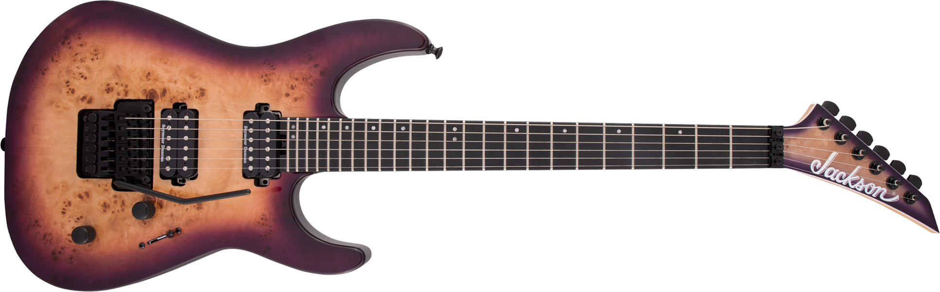 Jackson Dinky Dk2p Pro 2h Seymour Duncan Fr Eb - Purple Sunset - Elektrische gitaar in Str-vorm - Main picture
