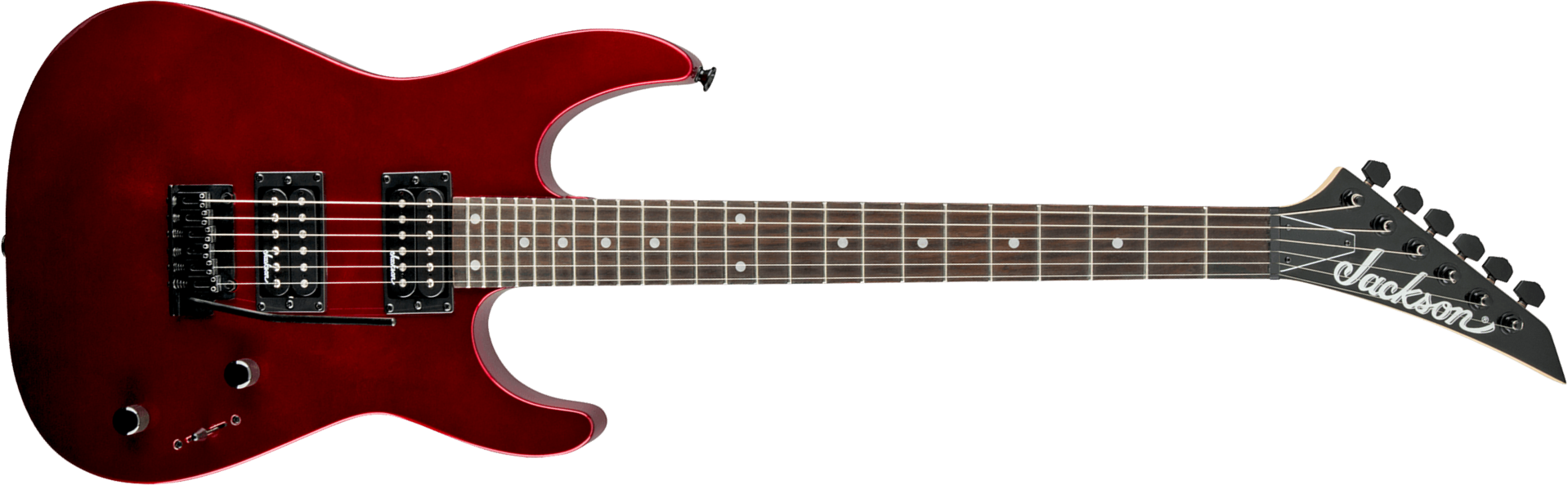 Jackson Dinky Js12 2h Trem Ama - Metallic Red - Metalen elektrische gitaar - Main picture