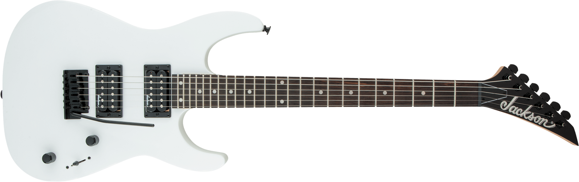 Jackson Dinky Js12 2h Trem Ama - Snow White - Metalen elektrische gitaar - Main picture