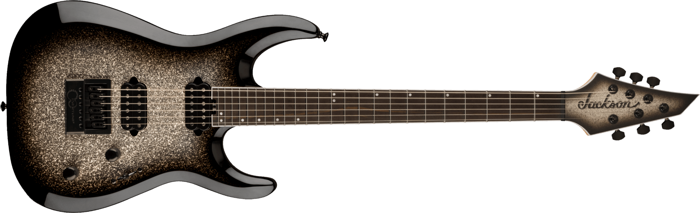 Jackson Dinky Mdk Pro Plus Evertune 2h Fishman Eb - Silver Sparkle - Elektrische gitaar in Str-vorm - Main picture