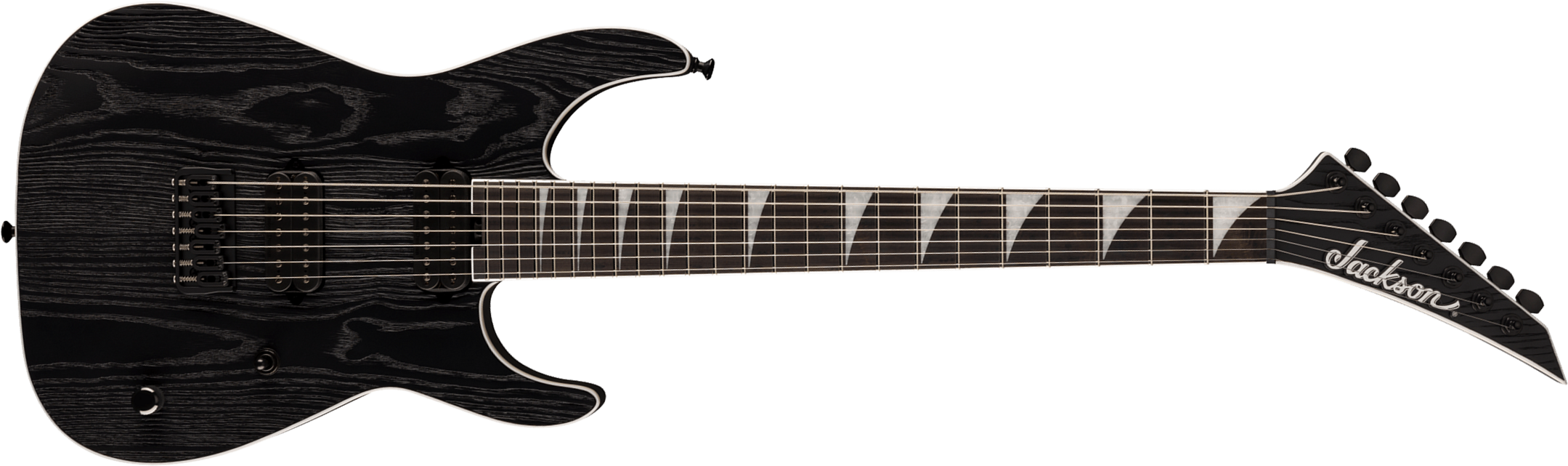 Jackson Jeff Loomis Soloist Sl7 Ht Pro Signature 7c 2h Seymour Duncan Eb - Black Ash - Bariton elektrische gitaar - Main picture