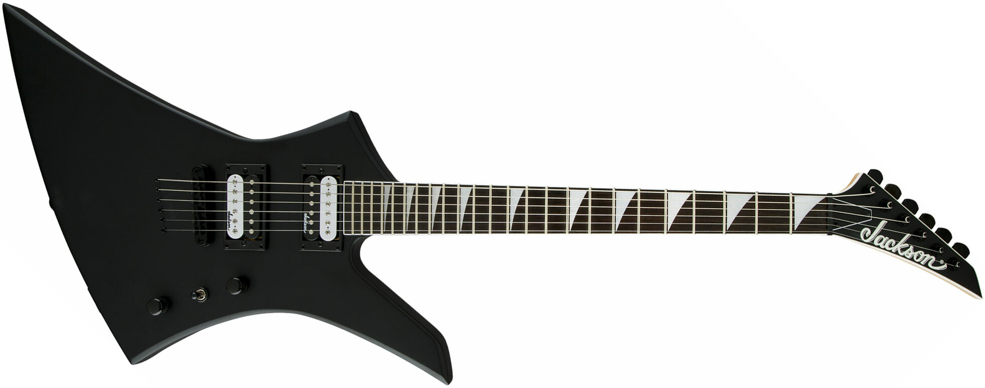 Jackson Kelly Js32t 2h Ht Ama - Black Satin - Metalen elektrische gitaar - Main picture