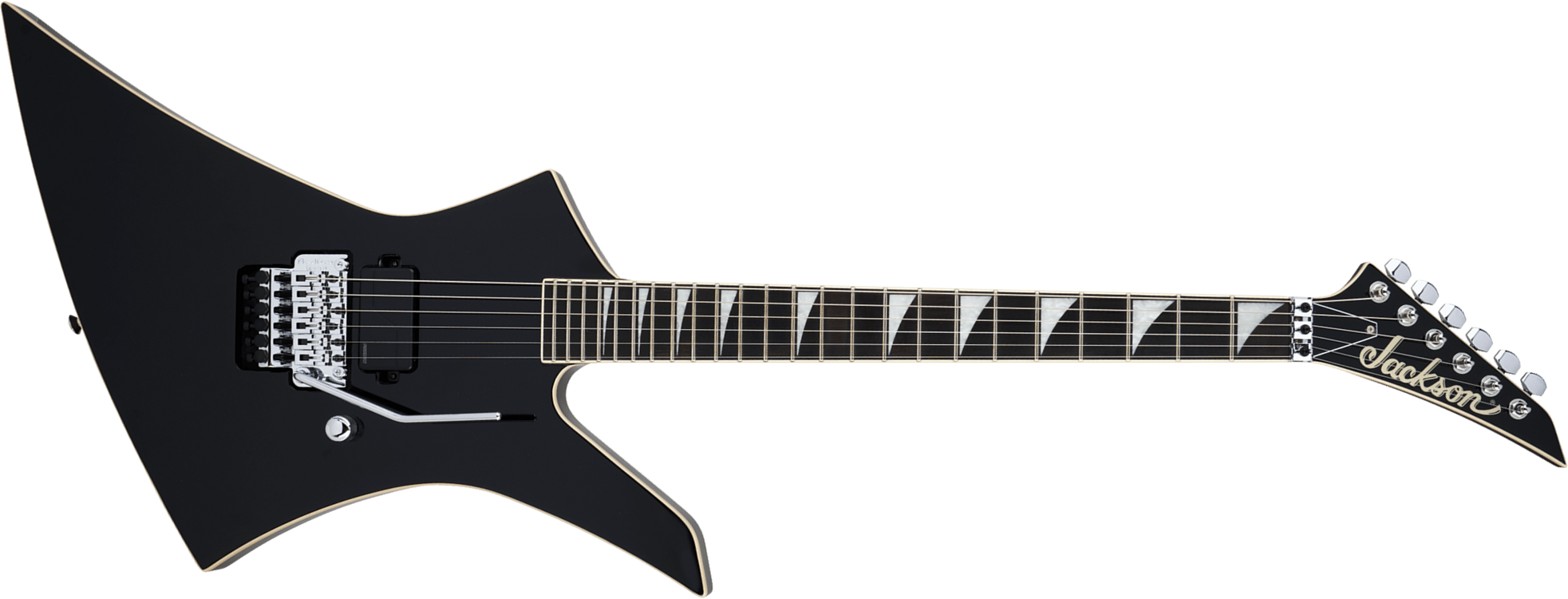 Jackson Kelly Ke1a Pro Plus Pure Metal Ltd 1h Fishman Fluence Modern Fr Eb - Gloss Black - Metalen elektrische gitaar - Main picture