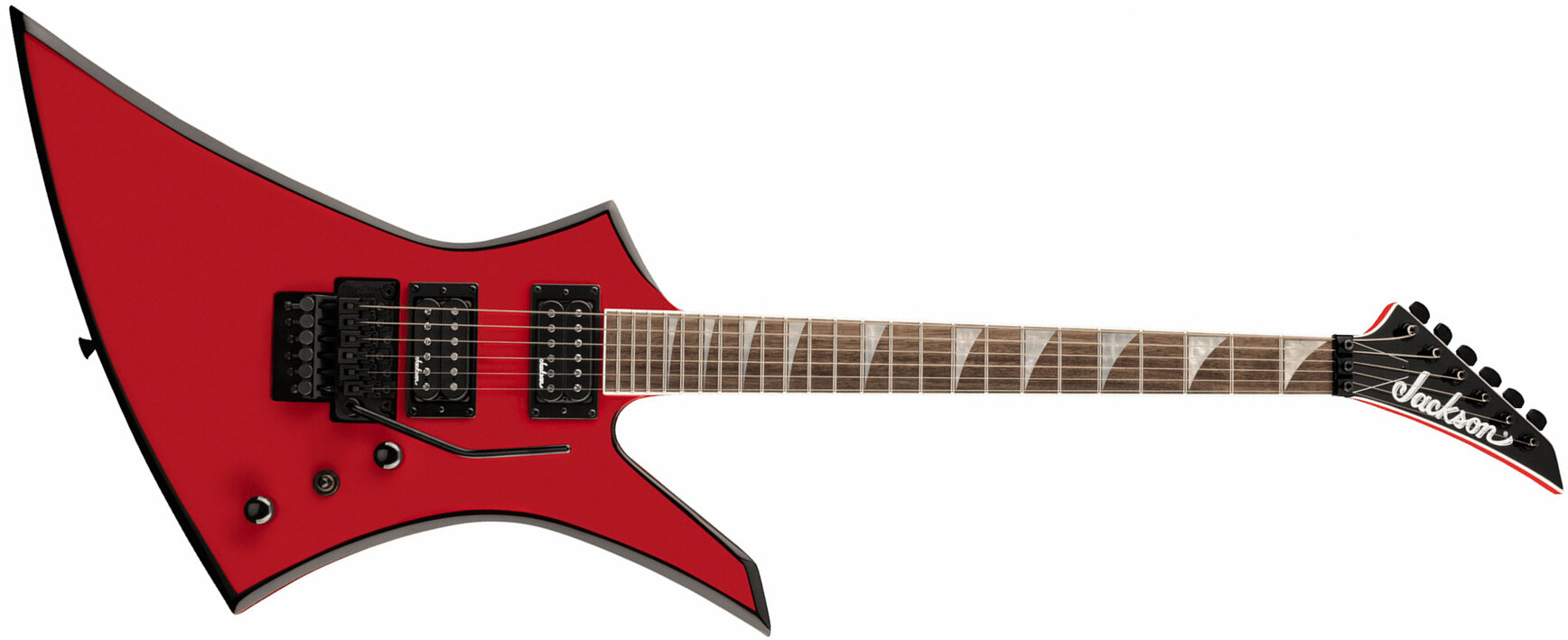 Jackson Kelly Kex 2h Fr Lau - Ferrari Red - Metalen elektrische gitaar - Main picture