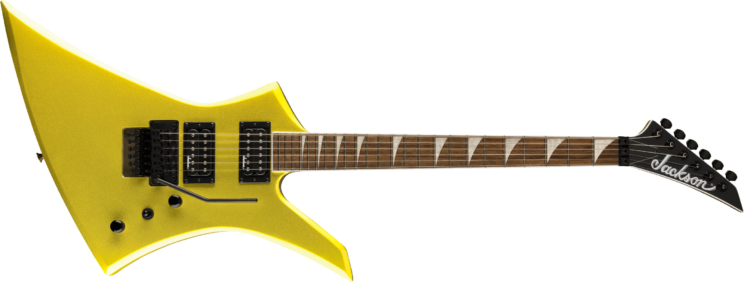 Jackson Kelly Kex X-series Trem Fr Hh Lau - Lime Green Metallic - Metalen elektrische gitaar - Main picture