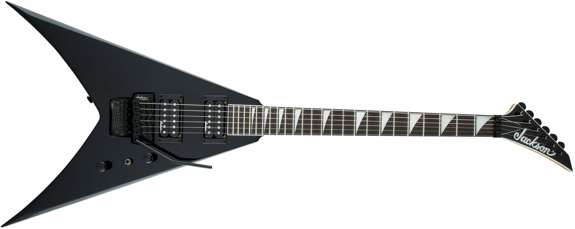 Jackson King V Js32 2h Fr Ama - Black - Metalen elektrische gitaar - Main picture