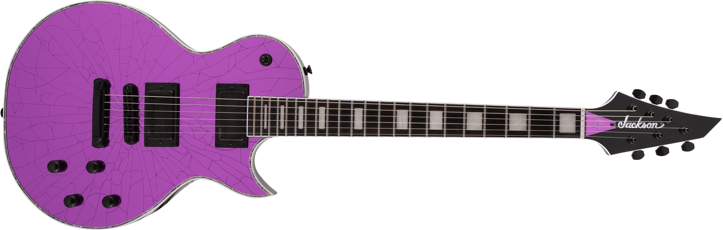 Jackson Marty Friedman Mf-1 Pro Signature 2h Emg Ht Eb - Purple Mirror - Enkel gesneden elektrische gitaar - Main picture