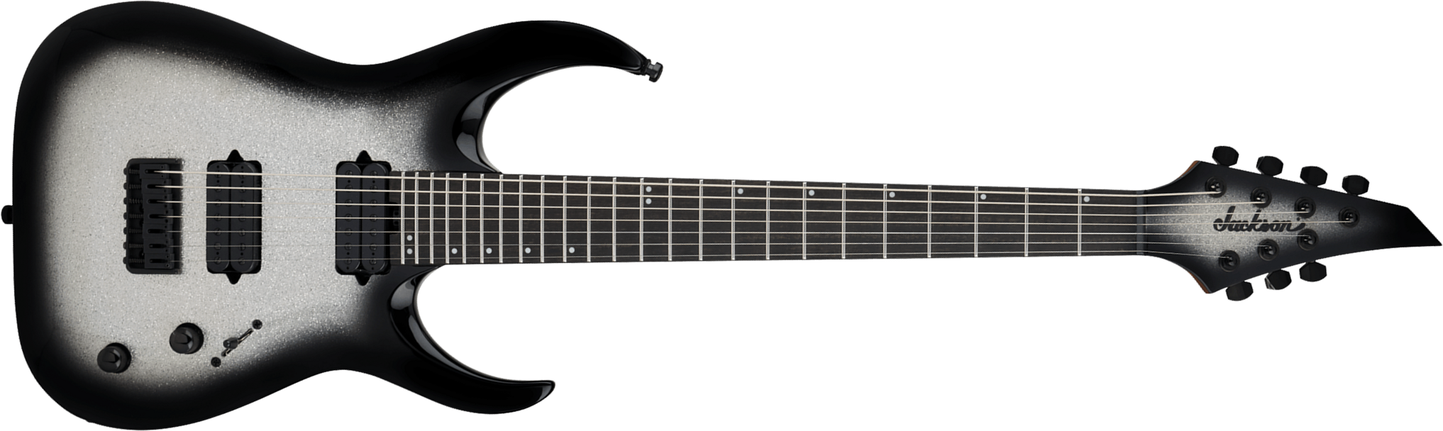 Jackson Misha Mansoor Juggernaut Ht7 Pro Signature 7c Baryton 2h Ht Eb - Silverburst Sparkle - Bariton elektrische gitaar - Main picture