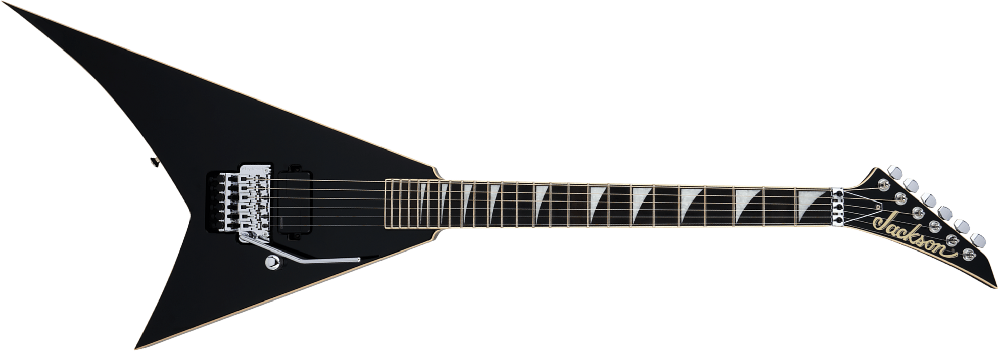 Jackson Rhoads Rr1a Pro Plus Pure Metal 1h Fishman Fluence Modern Fr Eb - Gloss Black - Metalen elektrische gitaar - Main picture