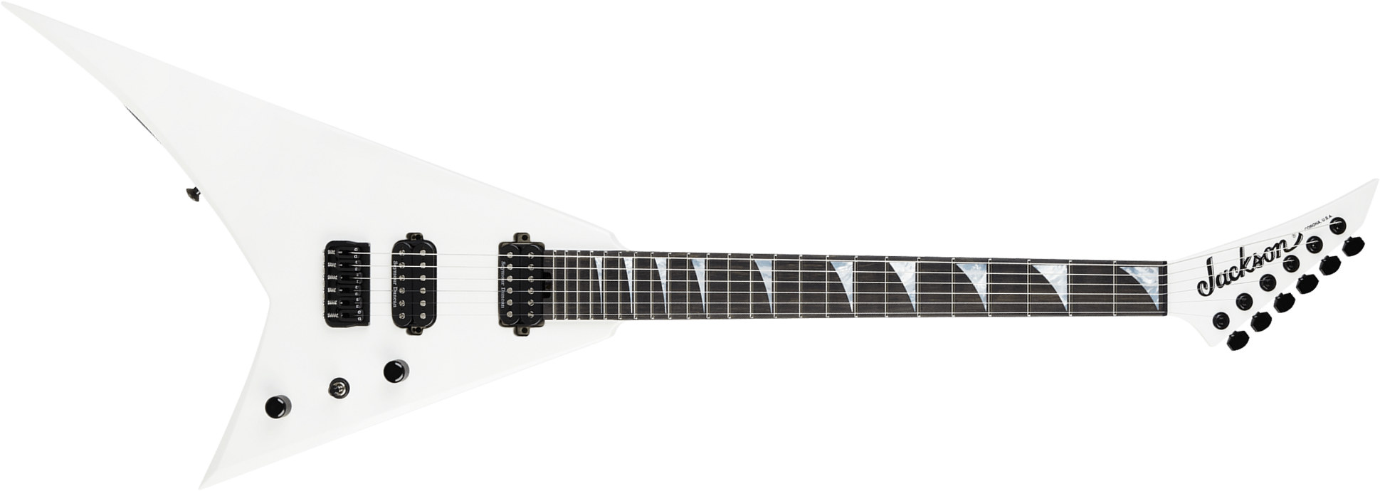Jackson Rhoads Rr24 Rr24 Ht American 2h Seymour Duncan Ht Eb - Snow White - Metal elektrische gitaar - Main picture