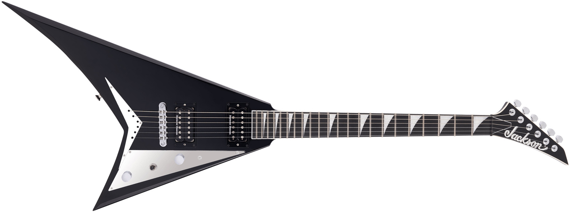 Jackson Rhoads Rrt Mj Jap 2h Seymour Duncan Ht Eb - Gloss Black - Metalen elektrische gitaar - Main picture
