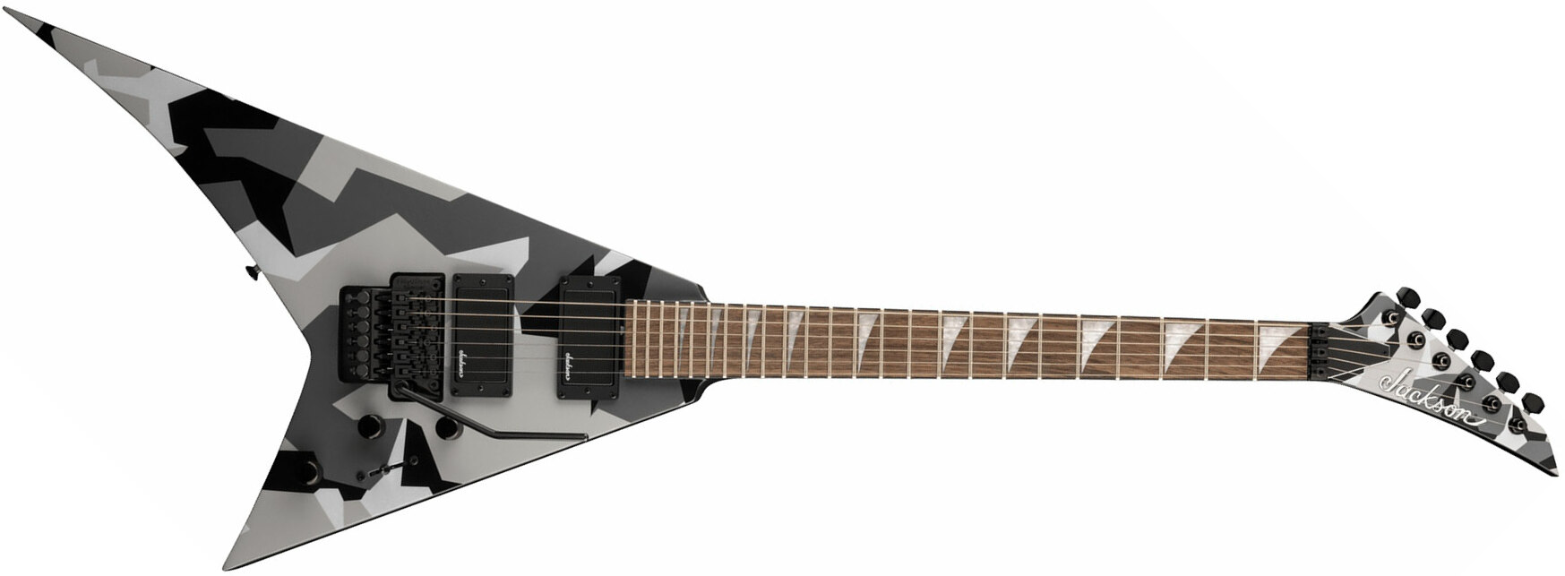 Jackson Rhoads Rrx24 2h Fr Lau - Winter Camo - Metalen elektrische gitaar - Main picture