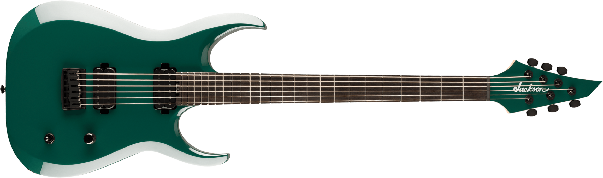 Jackson Roman  Ibramkhalilov Mdk Ht6 Baryton Pro Signature 2h Ht Eb - Emerald Green - Bariton elektrische gitaar - Main picture