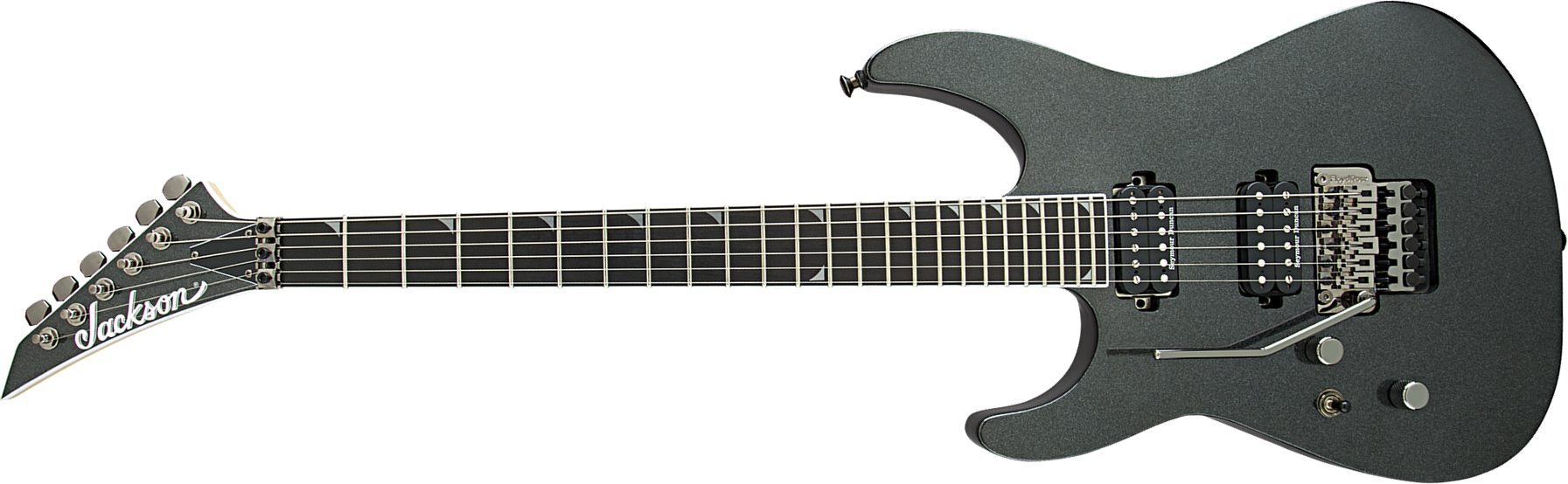 Jackson Soloist Sl2l Pro Lh Gaucher 2h Seymour Duncan Fr Eb - Metallic Black - Linkshandige elektrische gitaar - Main picture