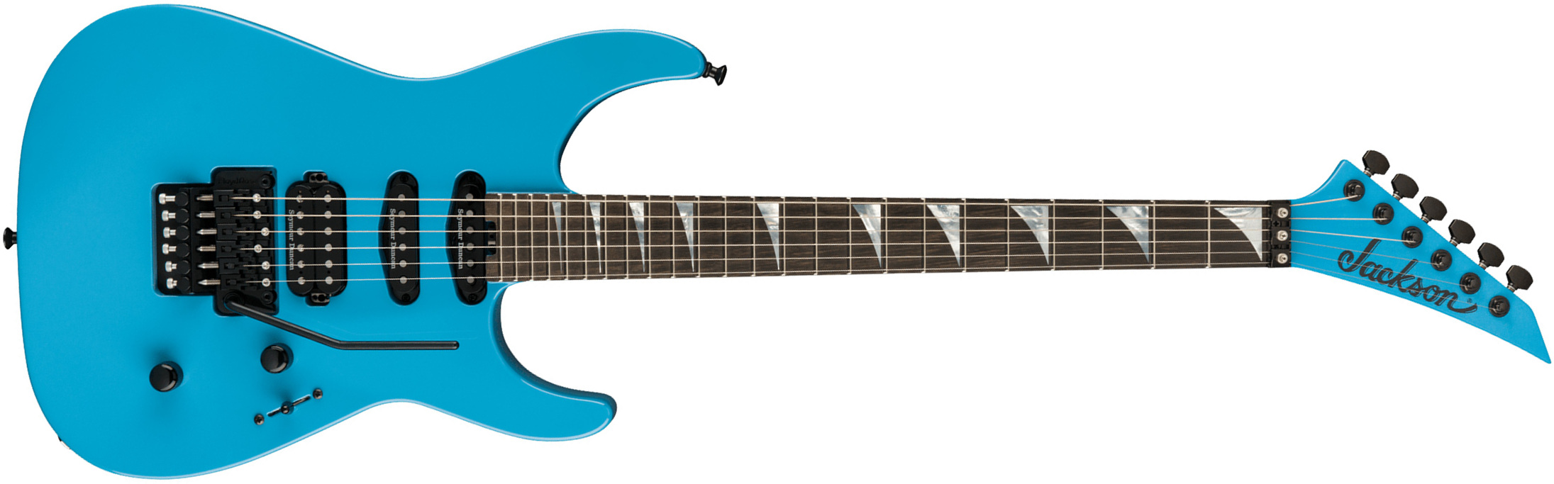 Jackson Soloist Sl3 American Series Usa Hss Seymour Duncan Fr Eb - Riviera Blue - Elektrische gitaar in Str-vorm - Main picture