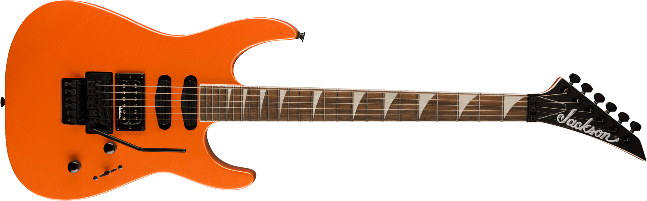 Jackson Soloist Sl3x Dx Hstst Fr Lau - Lambo Orange - Elektrische gitaar in Str-vorm - Main picture