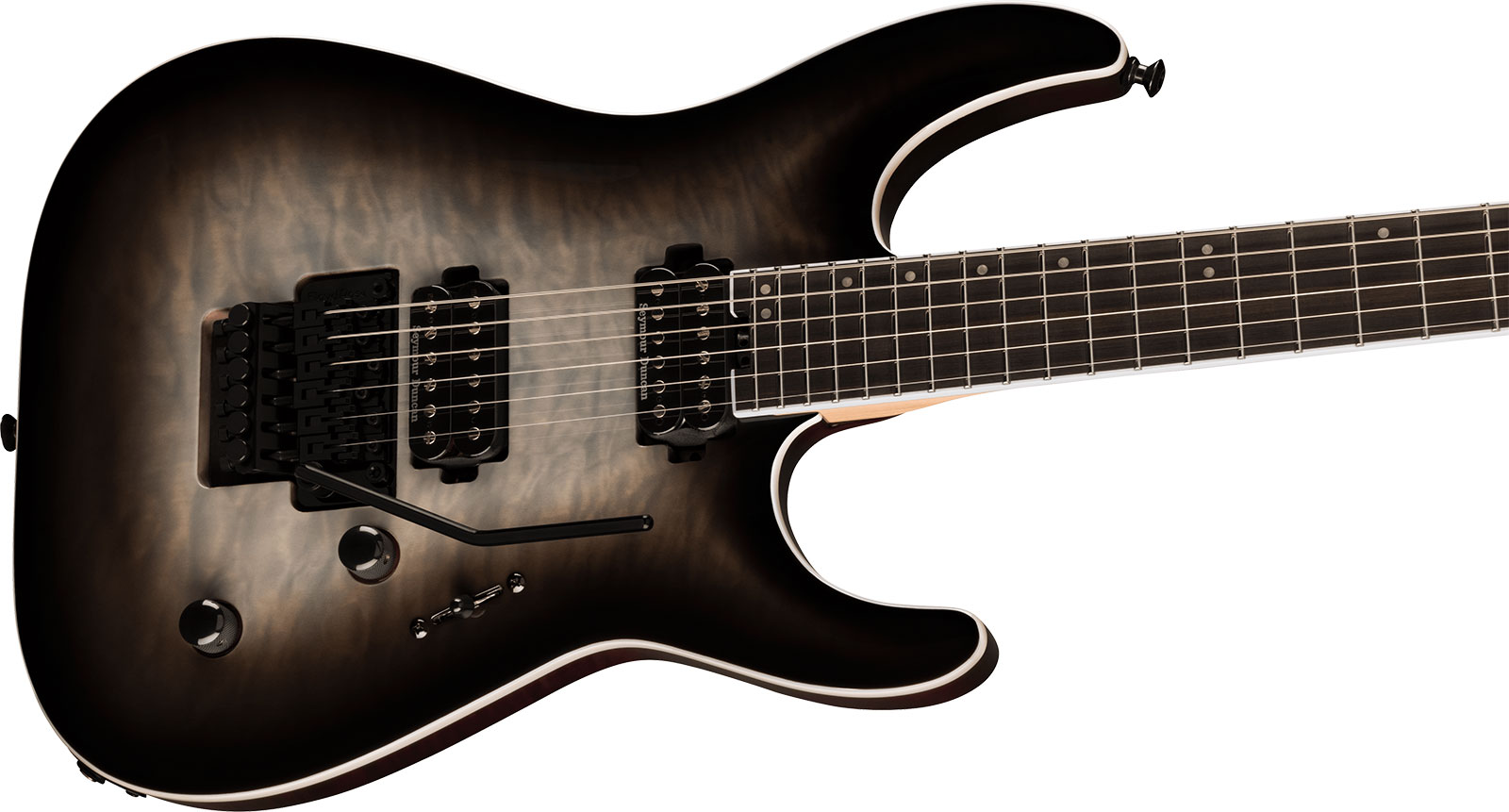 Jackson Dinky Dkaq Pro Plus 2h Seymour Duncan Fr Eb - Ghost Burst - Elektrische gitaar in Str-vorm - Variation 2