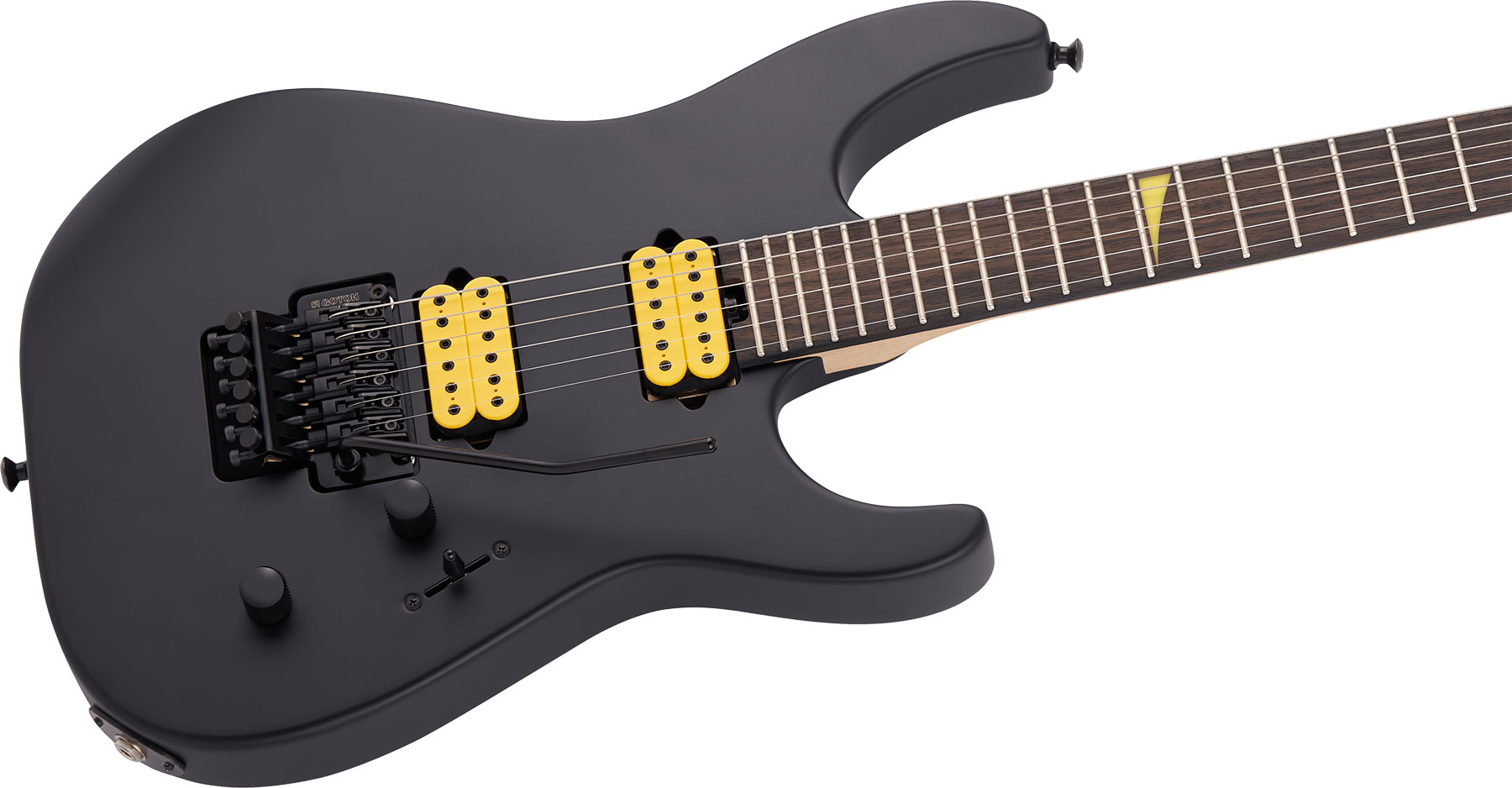 Jackson Dinky Dkr Mj Jap 2h Dimarzio Fr Eb - Satin Black - Elektrische gitaar in Str-vorm - Variation 2