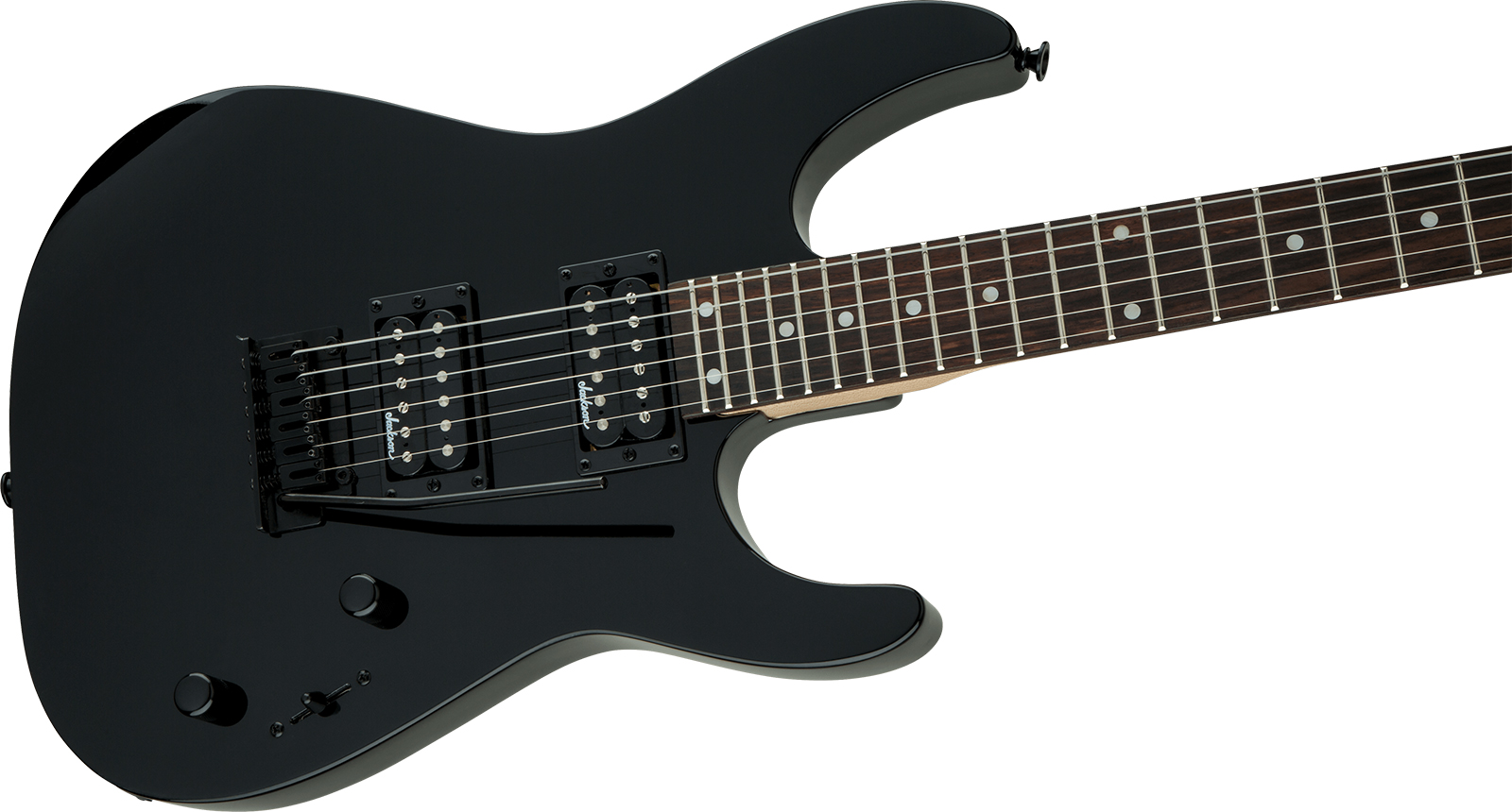 Jackson Dinky Js12 2h Trem Ama - Black - Metalen elektrische gitaar - Variation 2