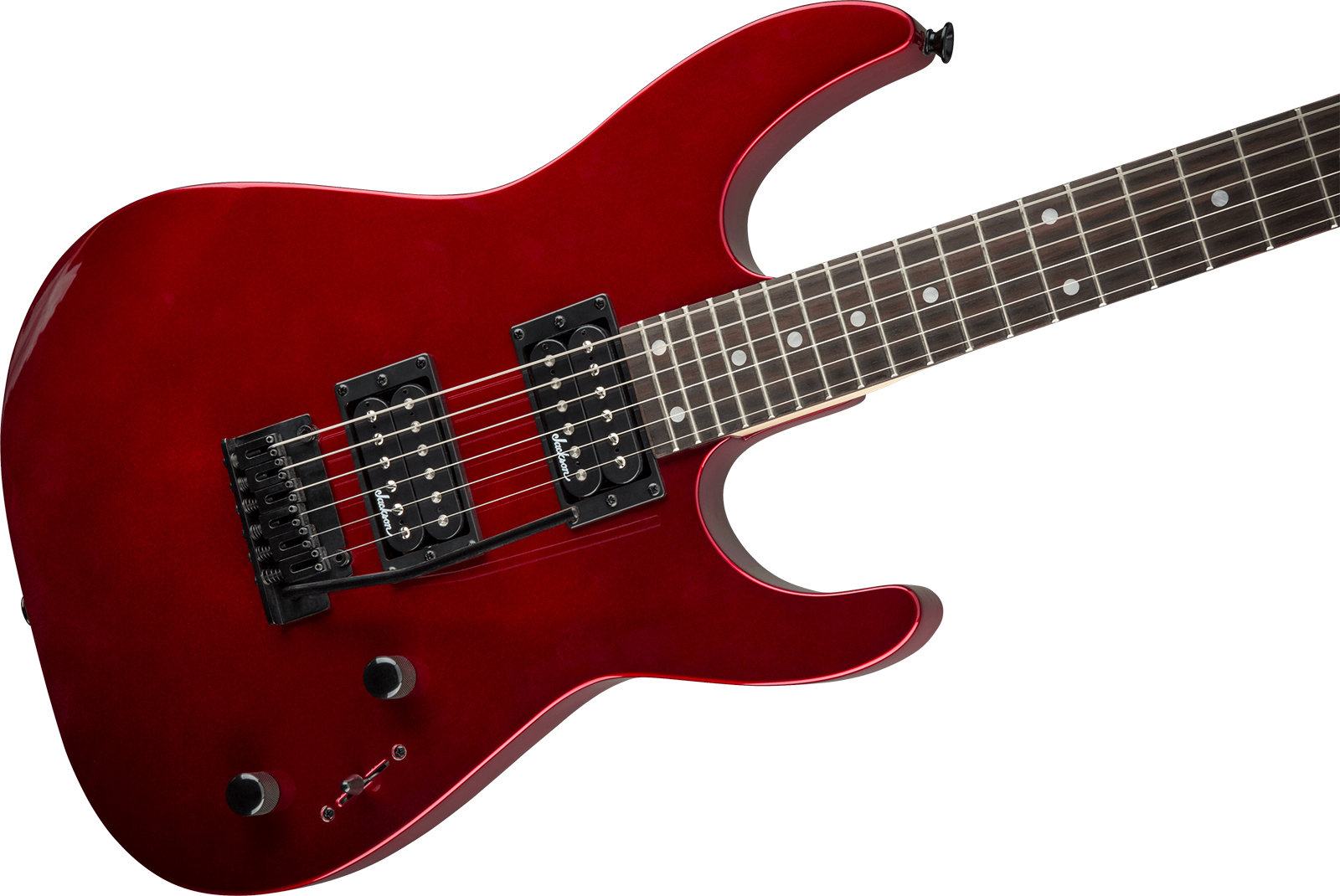 Jackson Dinky Js12 2h Trem Ama - Metallic Red - Metalen elektrische gitaar - Variation 2