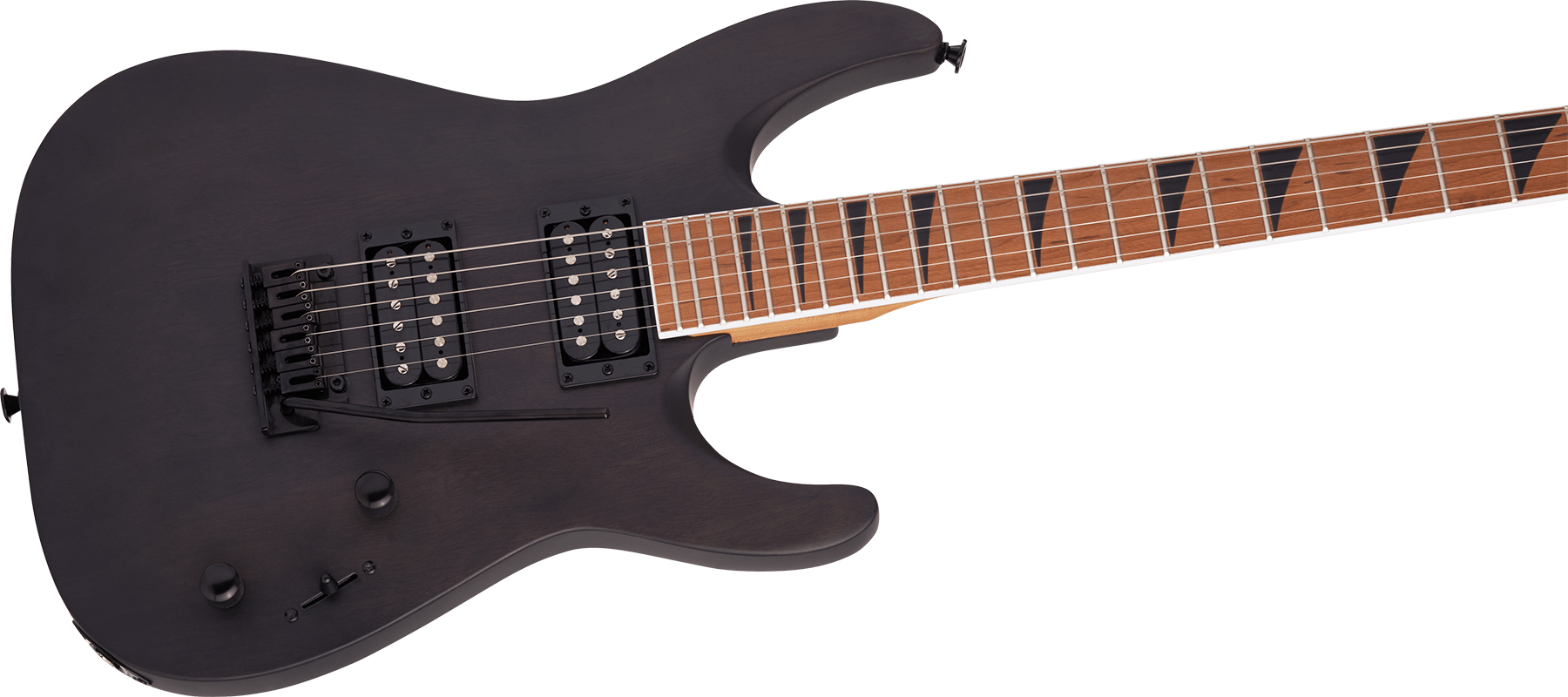 Jackson Dinky Js24 Dkam Arch Top 2h Trem Mn - Black Stain - Elektrische gitaar in Str-vorm - Variation 2