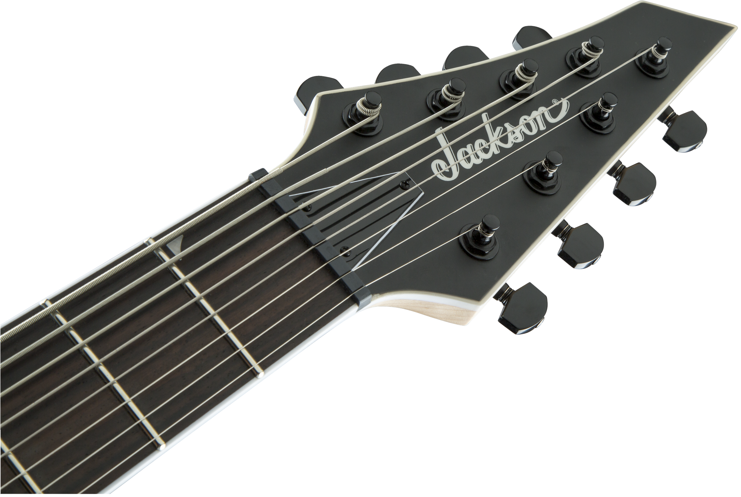 Jackson Dinky Js32-8 Js Series Hh Ht - Satin Black - 8 en 9 snarige elektrische gitaar - Variation 4