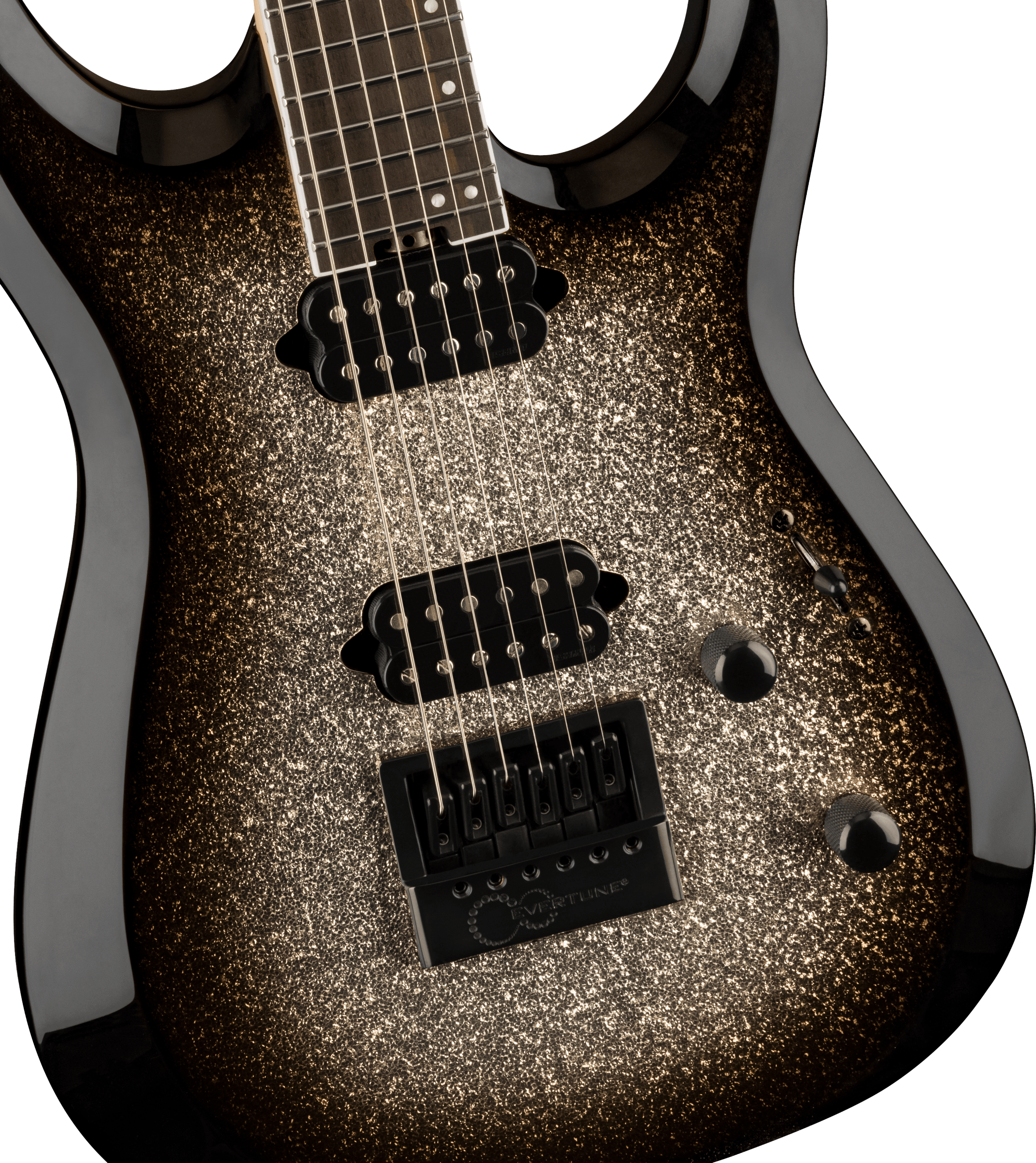 Jackson Dinky Mdk Pro Plus Evertune 2h Fishman Eb - Silver Sparkle - Elektrische gitaar in Str-vorm - Variation 2
