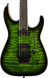 Metal elektrische gitaar Jackson Pro Plus Dinky DKAQ - Emerald Green