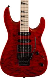 Metal elektrische gitaar Jackson JS34Q Dinky DKA - trans red