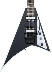 Metalen elektrische gitaar Jackson Rhoads JS32 2020 - Black with white bevels