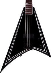 Solid body elektrische bas Jackson X Series RRB IV Rhoads Bass - Black with white pinstripe