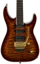 Elektrische gitaar in str-vorm Jackson Pro Plus Soloist SLA3Q - Amber tiger eye