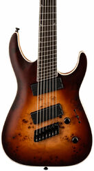 7-snarige elektrische gitaar Jackson Concept Soloist SLAT7P HT MS - Satin bourbon burst