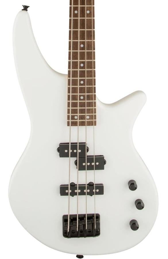 Solid body elektrische bas Jackson Spectra Bass JS2 - snow white