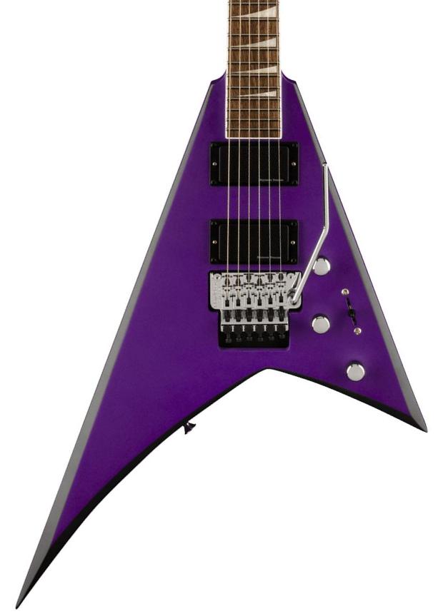 Metalen elektrische gitaar Jackson Rhoads RRX24 - Purple metallic with black bevels