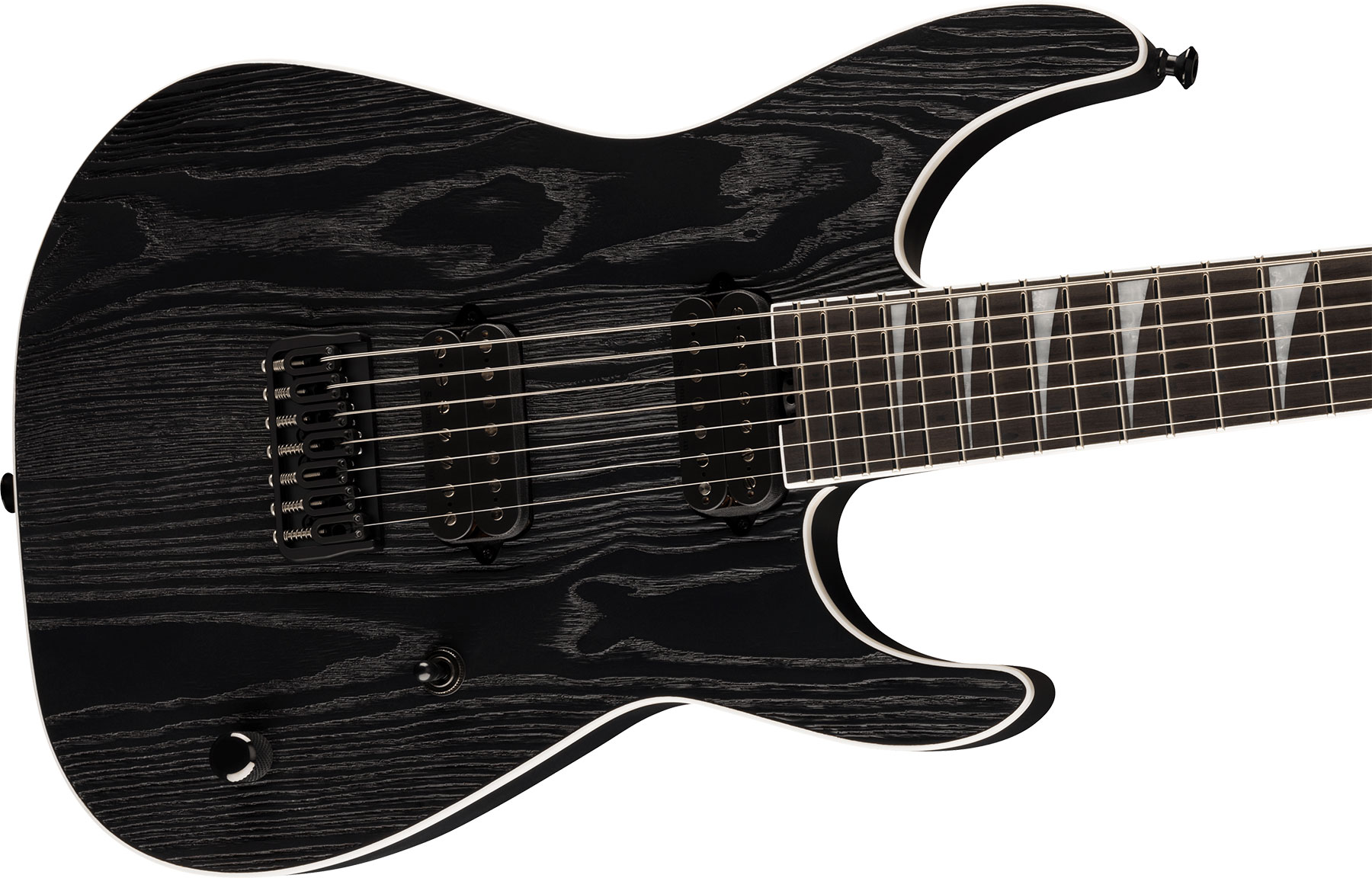 Jackson Jeff Loomis Soloist Sl7 Ht Pro Signature 7c 2h Seymour Duncan Eb - Black Ash - Bariton elektrische gitaar - Variation 2