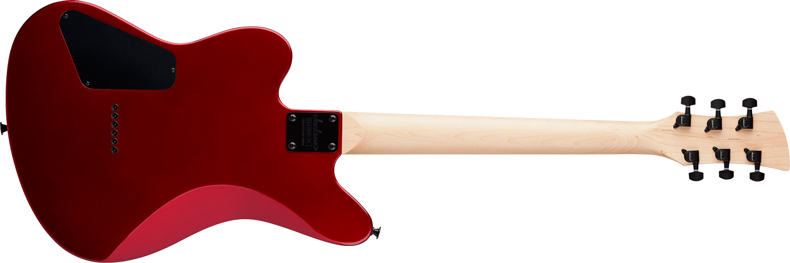 Jackson Js22 Surfcaster 2h Ht Ama - Metallic Red - Retro-rock elektrische gitaar - Variation 1