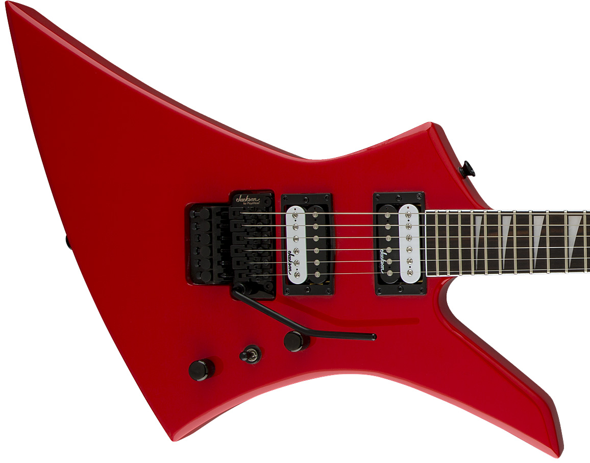 Jackson Kelly Js32 2h Fr Ama - Ferrari Red - Metalen elektrische gitaar - Variation 1