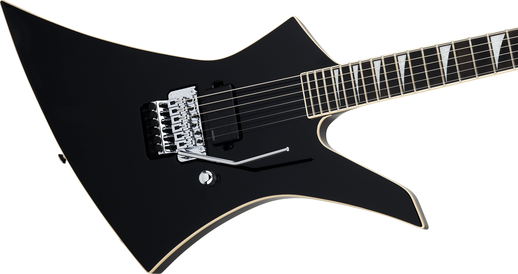 Jackson Kelly Ke1a Pro Plus Pure Metal Ltd 1h Fishman Fluence Modern Fr Eb - Gloss Black - Metalen elektrische gitaar - Variation 2