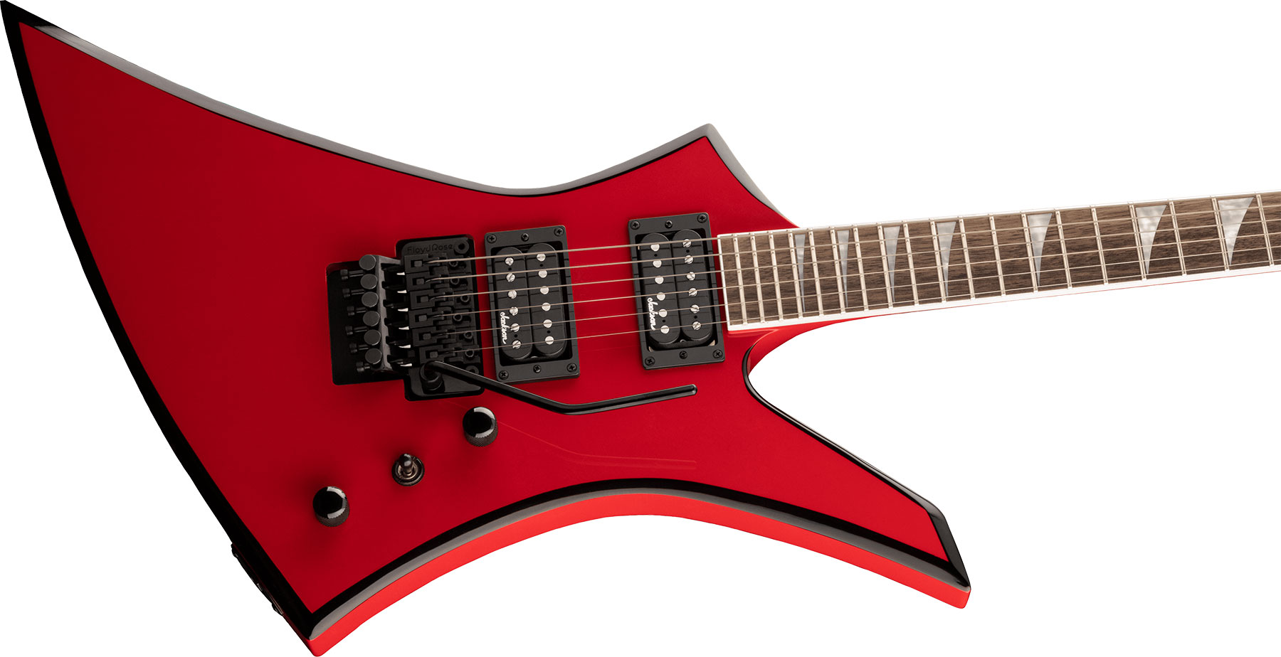 Jackson Kelly Kex 2h Fr Lau - Ferrari Red - Metalen elektrische gitaar - Variation 2