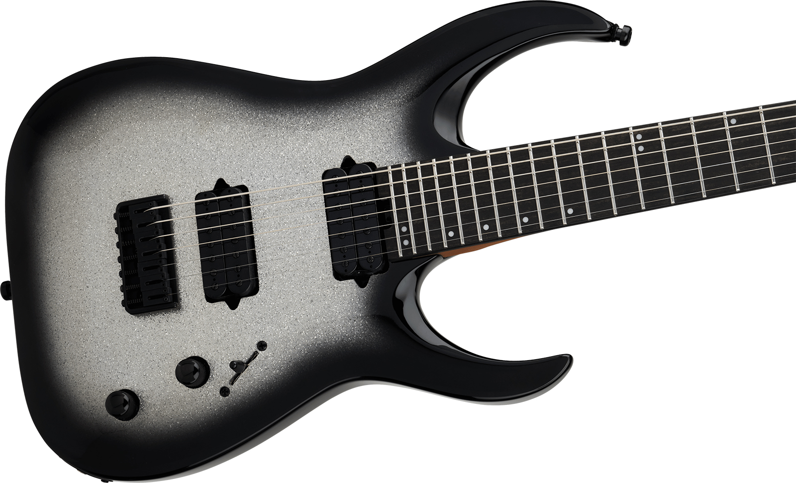 Jackson Misha Mansoor Juggernaut Ht7 Pro Signature 7c Baryton 2h Ht Eb - Silverburst Sparkle - Bariton elektrische gitaar - Variation 2