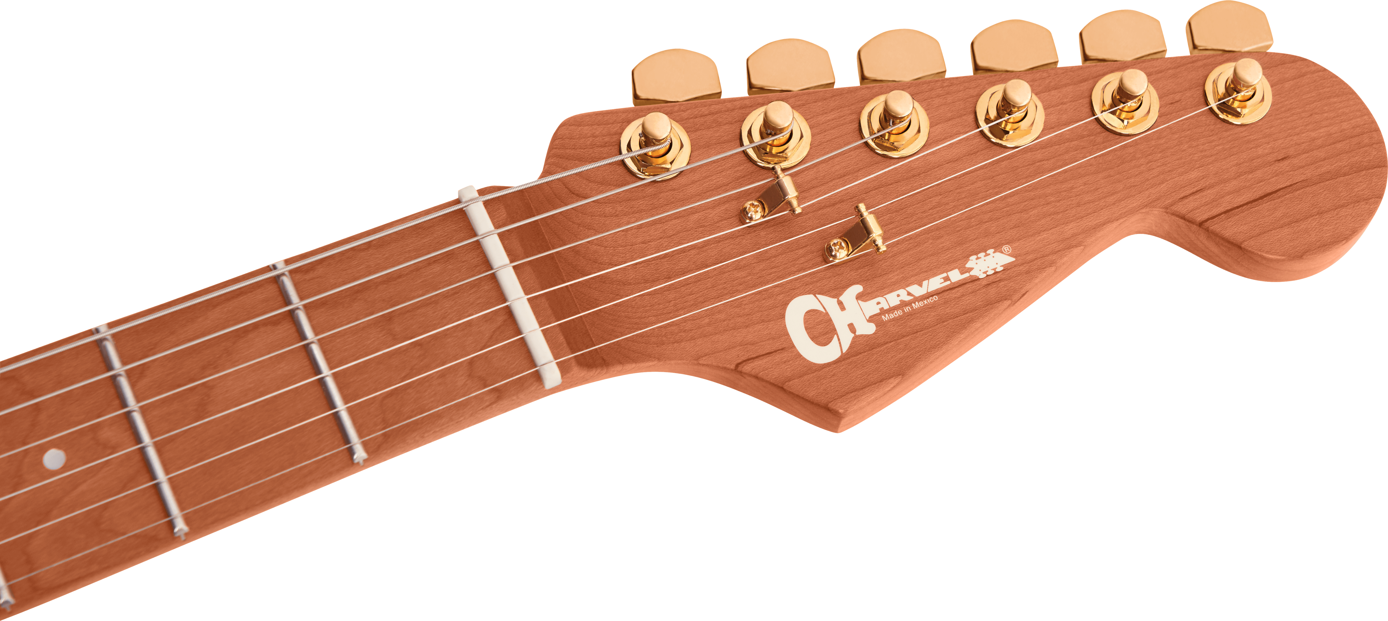 Charvel Dinky Dk24 Hss 2pt Cm Pro-mod Seymour Duncan Trem Mn - Snow White - Elektrische gitaar in Str-vorm - Variation 3