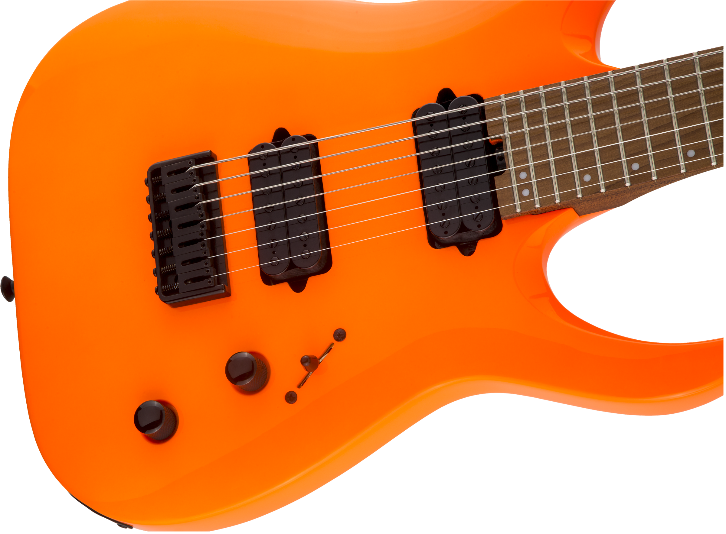 Jackson Misha Mansoor Juggernaut Ht7 Pro Signature 2h Ht Mn - Neon Orange - 7-snarige elektrische gitaar - Variation 3